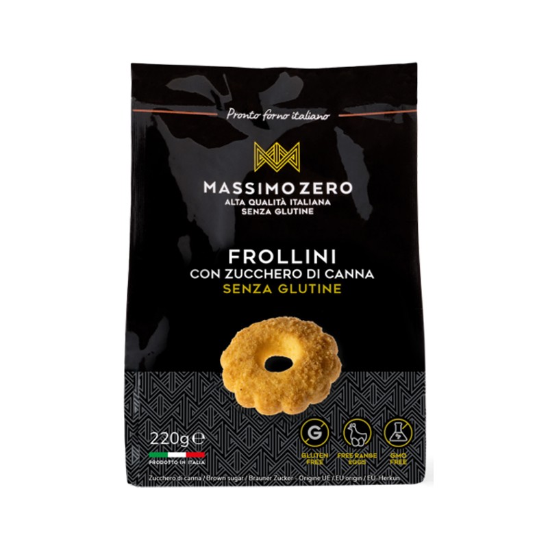 Massimo Zero Frollini Zucchero Di Canna 220 G - Biscotti e merende per bambini - 978110017 - Massimo Zero - € 4,31