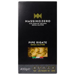 Massimo Zero Pipe Rigate 400 G - Alimenti speciali - 973378223 - Massimo Zero - € 2,78
