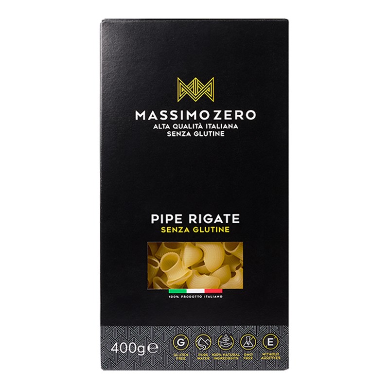Massimo Zero Pipe Rigate 400 G - Alimenti speciali - 973378223 - Massimo Zero - € 2,77