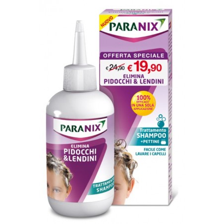 Paranix Shampoo Trattamento Contro Pidocchi e Lendini 200 Ml - Trattamenti antiparassitari capelli - 984562254 - Paranix - € ...