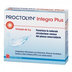 Proctolyn Integra Plus Per La Circolazione Venosa 14 Buste - Integratori per circolazione e microcircolo - 931348104 - Procto...