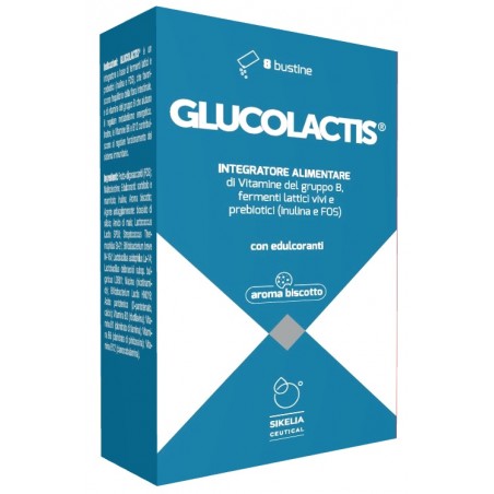 Sikelia Ceutical Glucolactis 8 Bustine Aroma Biscotto - Fermenti lattici - 901689582 - Sikelia Ceutical - € 12,64