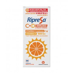 Ripresa Immuno C+D Sistema Immunitario 90 Compresse Rilascio Costante - Vitamine e sali minerali - 980446734 - Chemist's Rese...