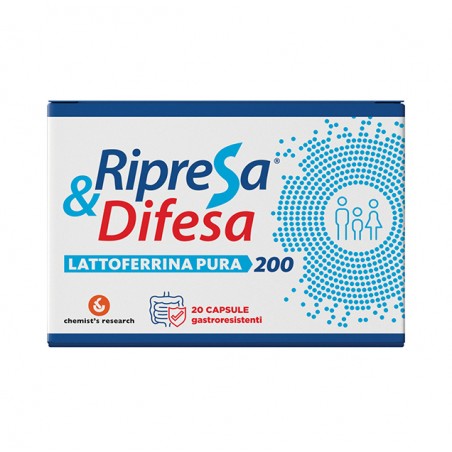 Ripresa & Difesa Lattoferrina Pura 200 - 20 Capsule Gastroresistenti - Integratori di lattoferrina - 981400120 - Chemist's Re...