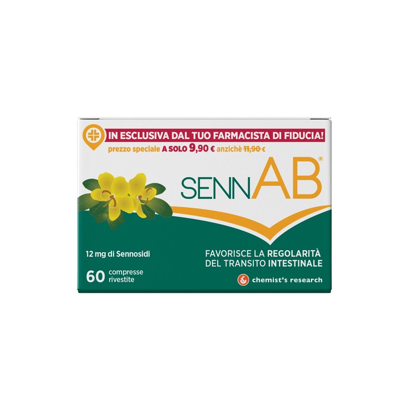 SennAB Integratore Per Regolarità Intestinale 60 Compresse - Integratori per regolarità intestinale e stitichezza - 970439838...