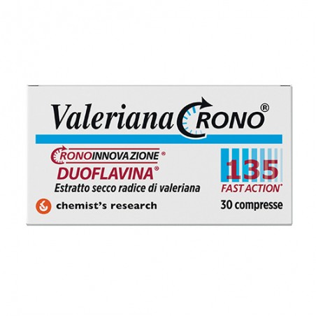Chemist's Research Valeriana Crono 135 Fast Action 30 Compresse - Integratori per umore, anti stress e sonno - 903594517 - Ch...