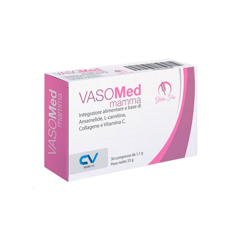 Cv Medical Vasomed Mamma 30 Compresse - Circolazione e pressione sanguigna - 976332940 - Cv Medical - € 20,24