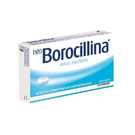 NeoBorocillina Mal di Gola 16 Pastiglie Senza Zucchero Neoborocillina - 1 NeoBorocillina Mal di Gola 16 Pastiglie Senza Zucchero Neoborocillina - 1