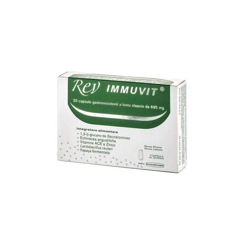 Rev Pharmabio Rev Immuvit 20 Capsule - Integratori per difese immunitarie - 910844416 - Rev Pharmabio - € 20,00