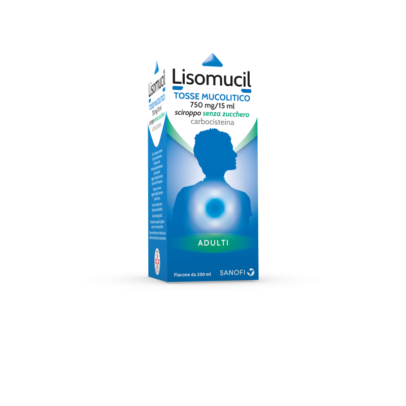 Lisomucil Sciroppo Per Tosse Mucolitico Senza Zucchero 200 Ml - Farmaci per tosse secca e grassa - 023185097 - Lisomucil - € ...