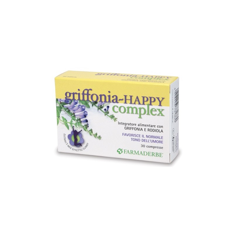 Farmaderbe Griffonia Happy Complex 30 Compresse - Integratori per umore, anti stress e sonno - 925750174 - Farmaderbe - € 11,00