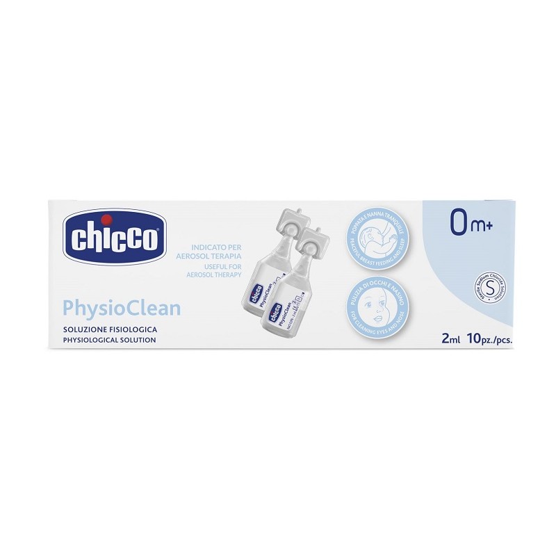 Chicco Soluzione Physioclean 2 Ml 10 Pezzi - Prodotti per la cura e igiene del naso - 980432292 - Chicco - € 2,12