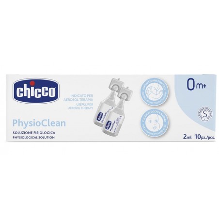 Chicco Soluzione Physioclean 2 Ml 10 Pezzi - Prodotti per la cura e igiene del naso - 980432292 - Chicco - € 2,12