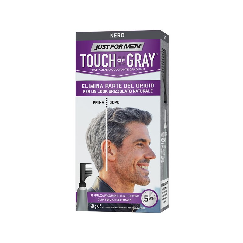 Combe Italia Just For Men Touch Of Gray Nero 40 G - Tinte e colorazioni per capelli - 921320089 - Vagisil - € 8,72