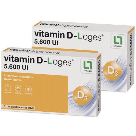 Biofarmex Vitamin D-loges 30 Gelatine Masticabili Gusto Limone 42 G - Vitamine e sali minerali - 942304193 - Biofarmex - € 20,63