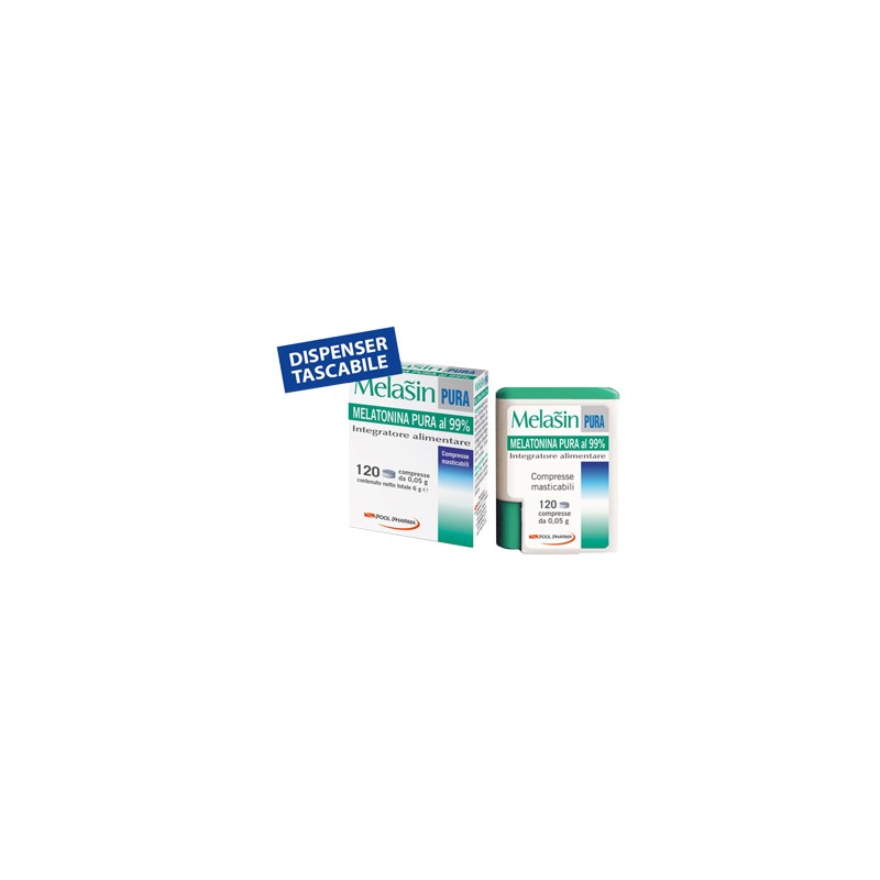 Pool Pharma Melasin Pura 120 Compresse - Integratori per umore, anti stress e sonno - 942568282 - Pool Pharma - € 6,86