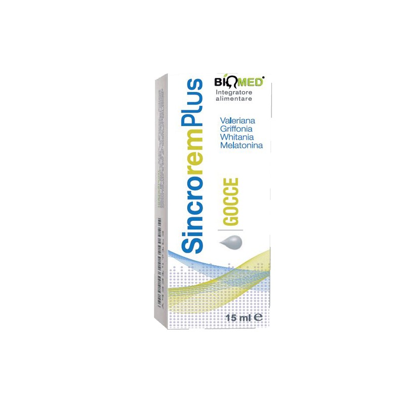 Biomed Sincrorem Plus Gocce 15 Ml - Integratori per umore, anti stress e sonno - 942056452 - Biomed - € 14,41