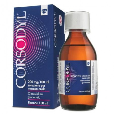 Corsodyl Soluzione Per Mucosa Orale Antinfettiva e Antisettica 150 Ml - Farmaci per afte e gengiviti - 014371037 - Corsodyl -...