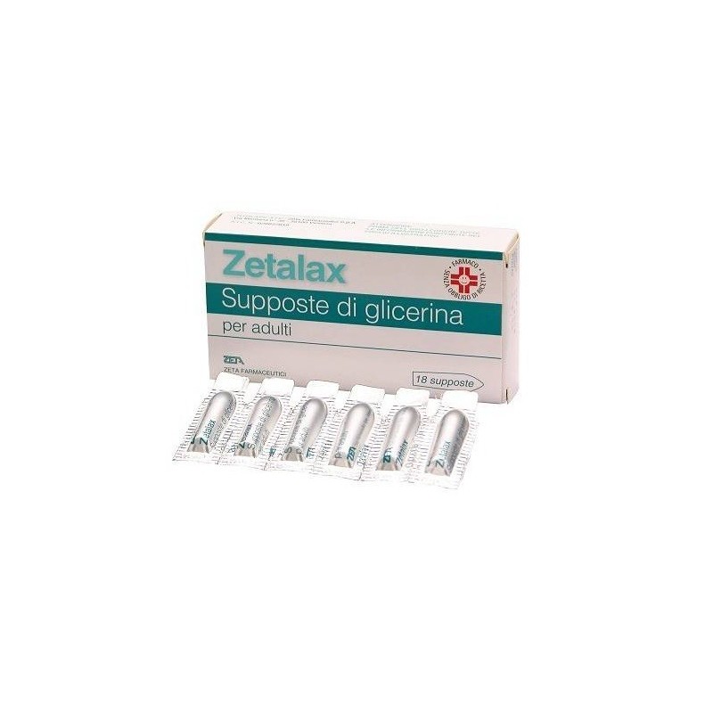 Zeta Farmaceutici Zetalax Supposte Di Glicerina per Adulti - Farmaci per stitichezza e lassativi - 028837019 - Zeta Farmaceut...