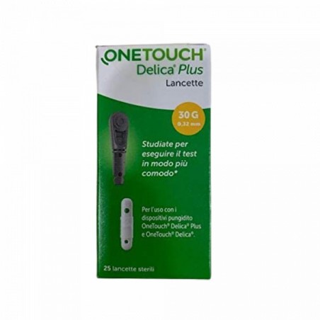 LANCETTE PUNGIDITO ONETOUCH DELICA PLUS 25 PEZZI - Rimedi vari - 975941612 -  - € 5,68