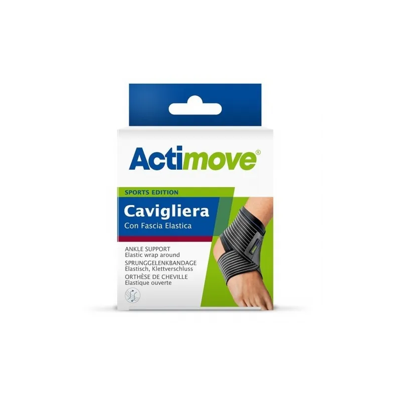 Actimove Sports Edition Cavigliera Con Fascia Elastica M - Calzature, calze e ortopedia - 980427607 - Actimove - € 16,35