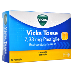 Vicks Tosse 7,33 Mg Con Miele 12 Pastiglie - Farmaci per tosse secca e grassa - 031107028 - Vicks