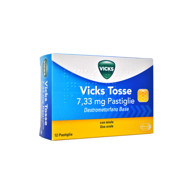 Vicks Tosse 7,33 Mg Con Miele 12 Pastiglie - Farmaci per tosse secca e grassa - 031107028 - Vicks - € 7,22