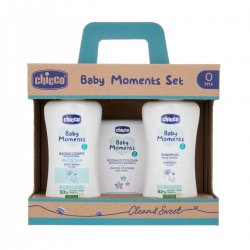 Chicco Baby Moments Set Bagnoschiuma 200 Ml + Shampoo 200 Ml + Acqua di Colonia 100 Ml - Bagnetto - 982447322 - Chicco - € 15,71