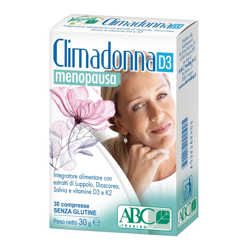 A. B. C. Trading Climadonna D3 30 Compresse - Integratori per ciclo mestruale e menopausa - 932182405 - A. B. C. Trading - € ...