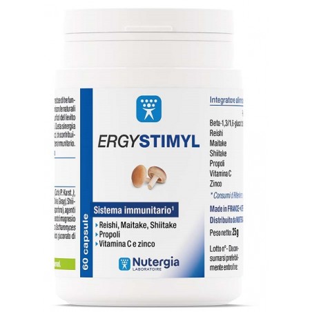 Laboratoire Nutergia Ergystimyl 60 Capsule - Integratori per difese immunitarie - 982515064 - Laboratoire Nutergia - € 17,97