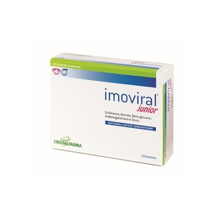 Cristalfarma Imoviral Junior 14 Bustine - Integratori per difese immunitarie - 904457090 - Cristalfarma - € 16,13