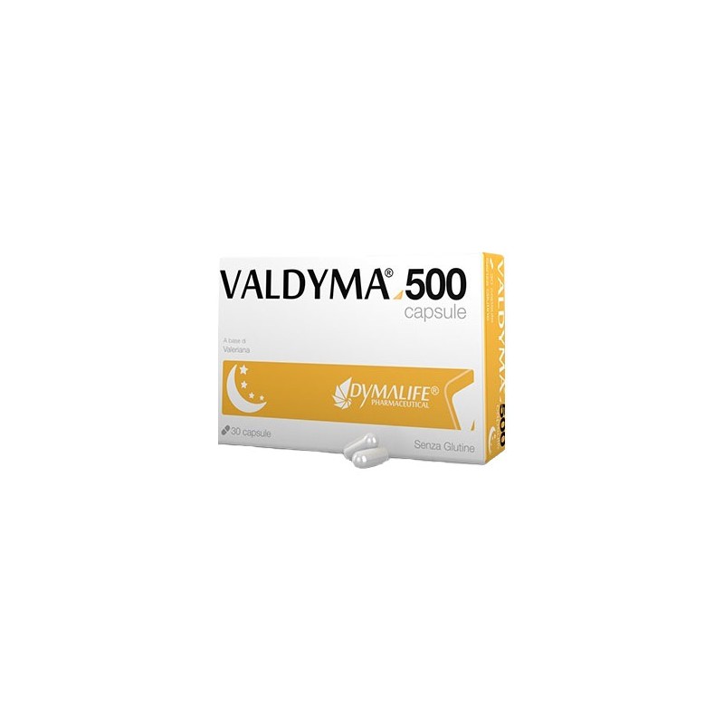 Dymalife Pharmaceutical Valdyma 500mg 30 Capsule - Integratori per umore, anti stress e sonno - 939385795 - Dymalife Pharmace...