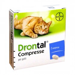 Drontal 230 mg + 20 mg Gatti 2 Compresse - Prodotti per cani e gatti - 105249015 - Drontal - € 18,06