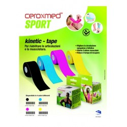 Nova Argentia Ind. Farm Ceroxmed Sport Kinetic Tape Blu 1 Pezzo - Medicazioni - 924788704 - Ceroxmed - € 6,92