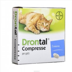 Drontal 230mg + 20 mg Gatti 2 Compresse - Prodotti per cani e gatti - 105114019 - Drontal - € 17,35