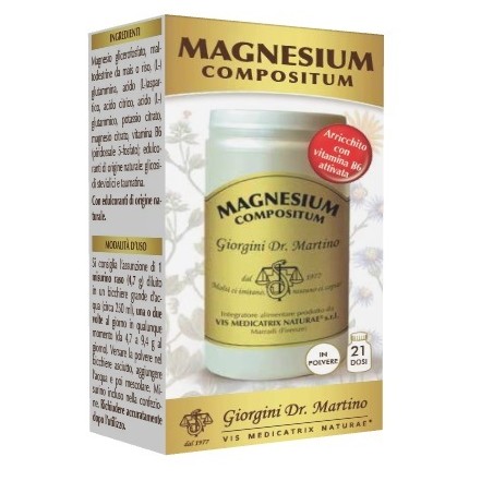 Dr. Giorgini Ser-vis Magnesium Compositum Polvere 100 G - Vitamine e sali minerali - 983364441 - Dr. Giorgini - € 20,21