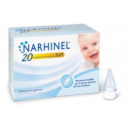 Narhinel Ricarica Usa E Getta Per Aspiratore Nasale 20 Pezzi - Pulizia naso e orecchie bambini - 921399022 - Narhinel - € 8,80