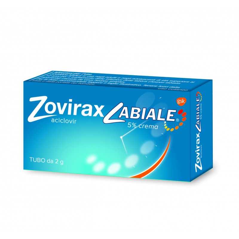 Zovirax Labiale 5% Crema Per Infezioni Da Virus Herpes 2 G - Farmaci per herpes labiale - 037868015 - Zovirax - € 7,35