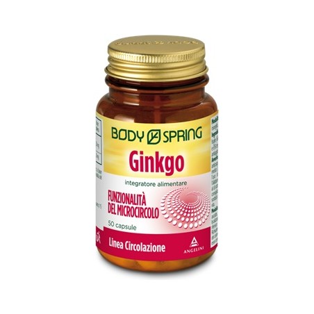 Angelini Body Spring Ginkgo Biloba 50 Capsule - Circolazione e pressione sanguigna - 902998739 - Body Spring - € 15,43