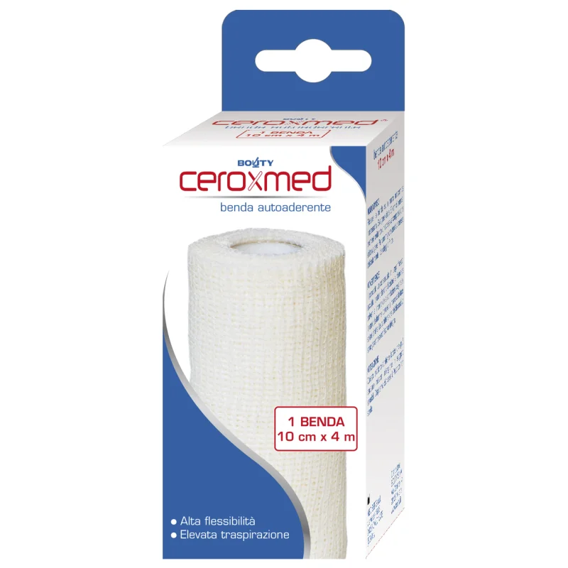 Nova Argentia Benda Elastica Ceroxmed 10x400 Cm 1 Pezzo - Medicazioni - 904006780 - Ceroxmed - € 3,44