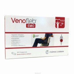 Farmac-zabban Venofleb Emo 20 Compresse - Circolazione e pressione sanguigna - 979418340 - Farmac-Zabban - € 12,04