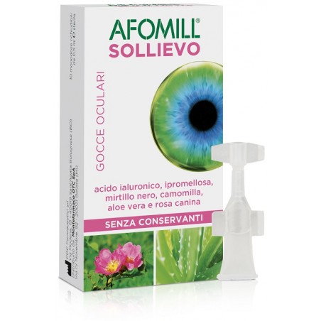 Afomill Sollievo Gocce Oculari Occhi 10 Fiale Da 0,5 Ml - Gocce oculari - 943179147 - Afomill - € 7,53