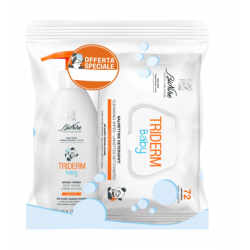 Bionike Triderm Baby Bipack Bagno Crema 500 Ml + Salviettine 72 Pezzi - Igiene del bambino - 984569982 - BioNike - € 8,68