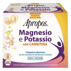 Desa Pharma Apropos Magnesio Potassio Carnitina 24 Bustine - Vitamine e sali minerali - 983274364 - Apropos - € 6,98