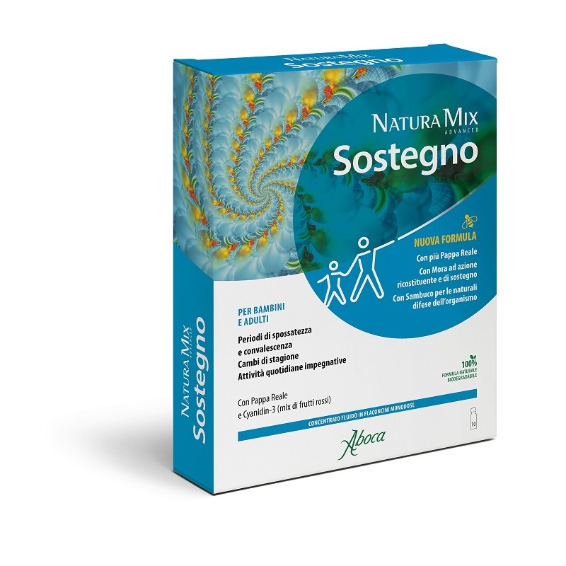 Aboca Natura Mix Advanced Sostegno 10 Flaconcini Da 15 Ml - Rimedi vari - 983591621 - Aboca - € 18,49