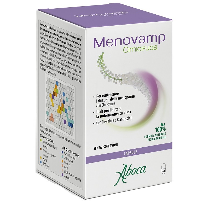Aboca Menovamp Cimicifuga 60 Capsule - Integratori per ciclo mestruale e menopausa - 984207098 - Aboca - € 23,78