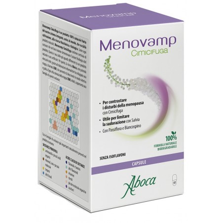 Aboca Menovamp Cimicifuga 60 Capsule - Integratori per ciclo mestruale e menopausa - 984207098 - Aboca - € 23,73