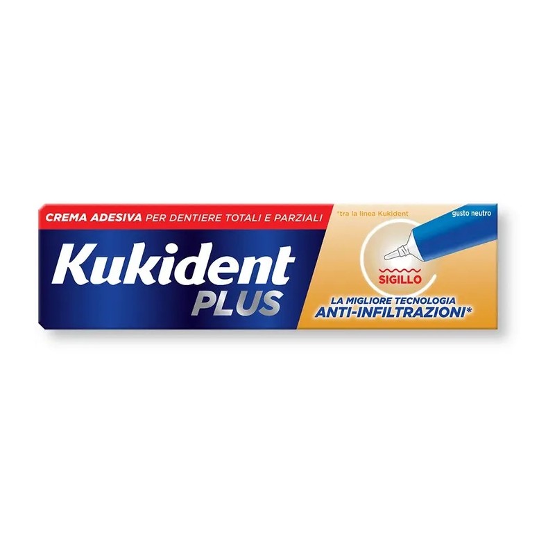 Kukident Plus Sigillo Crema Adesiva Anti-Infiltrazioni 40 G - Prodotti per dentiere ed apparecchi ortodontici - 983513755 - K...