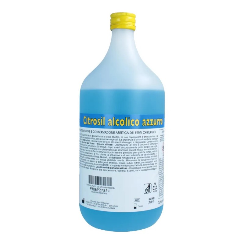 Citrosil Alcolico Azzurro Disinfettante Per Ferri Chirurgici 1 Litro - Casa e ambiente - 908227554 - Citrosil - € 12,24