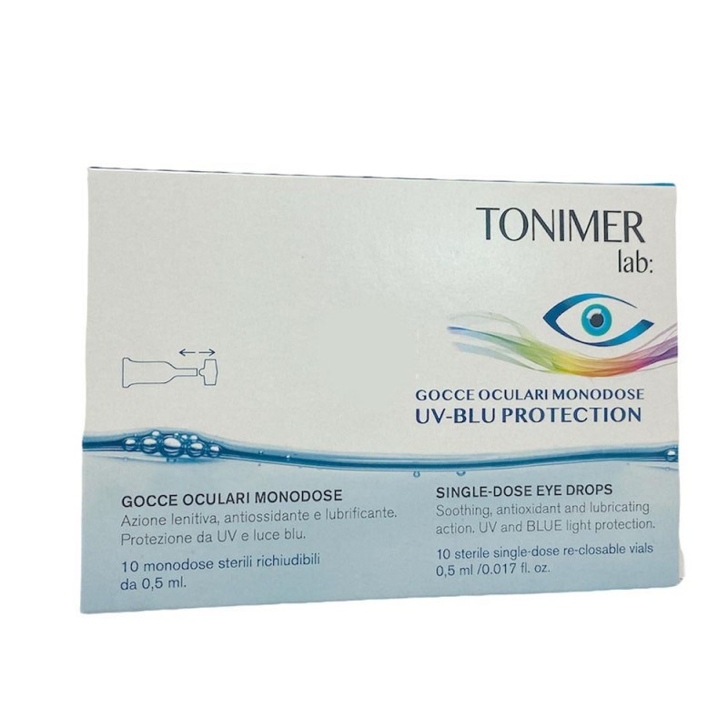 Tonimer Lab Gocce Oculari Monodose UV-BLU Protection 10 Flaconcini - Gocce oculari - 983701083 - Tonimer Lab - € 11,12